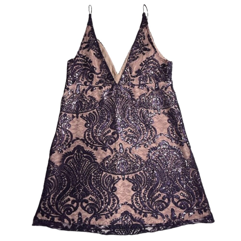 Free People Night Shimmer Mini Dress - Picture 4 of 11
